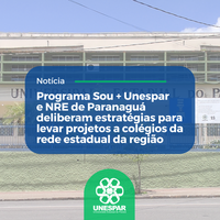  Sou + Unespar e NRE de Paranaguá deliberam estratégias para levar projetos a colégios da rede estadual da região