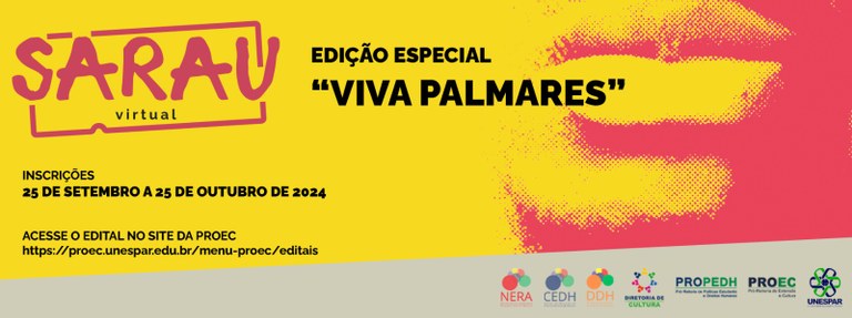  Sarau Virtual "Viva Palmares" Edição Especial