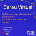 Próxima edição do Sarau Virtual – Tremer Futuros acontecerá no dia 03 de setembro