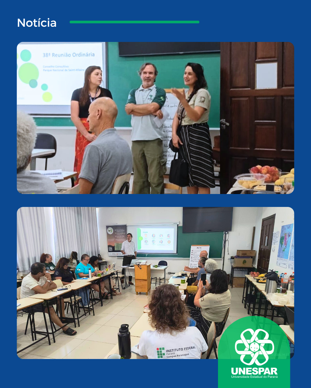 Campus de Paranaguá recebe reunião do Conselho do Parque Saint-Hilaire/Lange