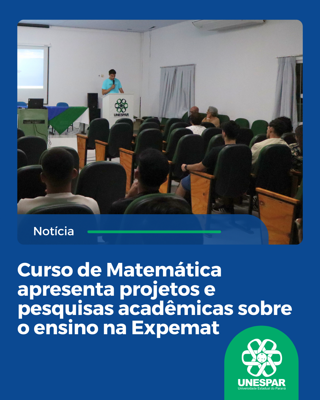 Curso de Matemática apresenta projetos e pesquisas acadêmicas sobre o ensino na Expemat
