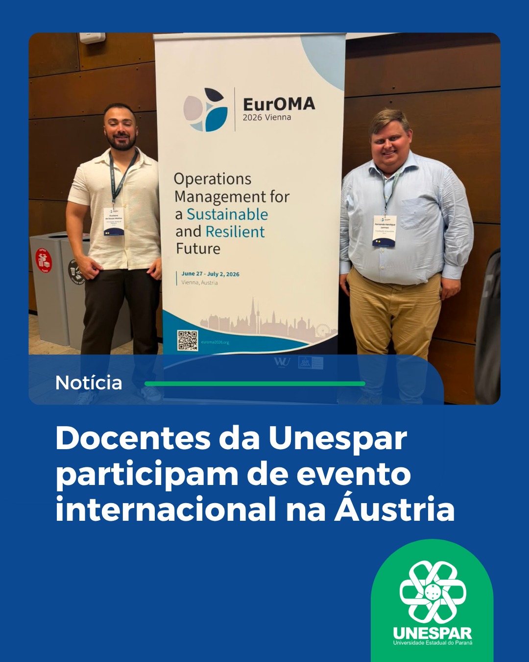 Docentes da Unespar participam de evento internacional na Áustria