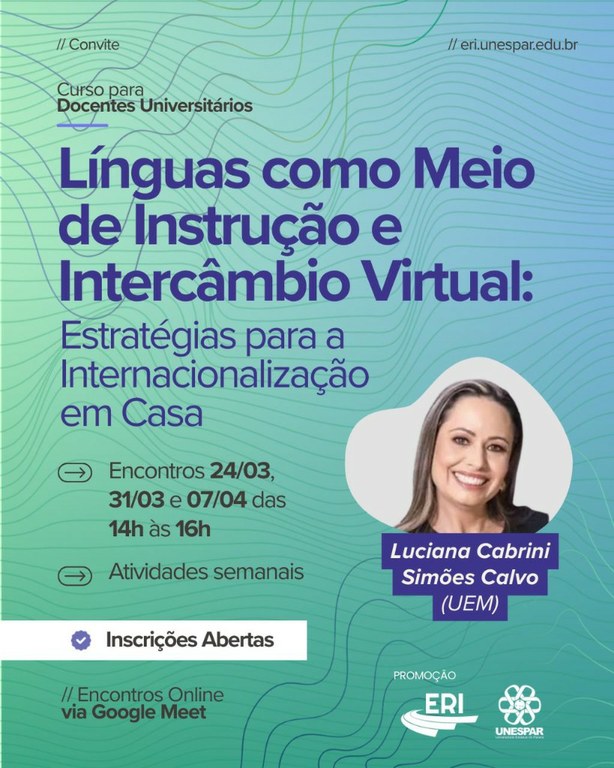 ERI oferta curso, a docentes, que incentiva a Internacionalização em Casa