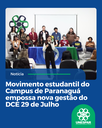 Movimento estudantil do Campus de Paranaguá empossa nova gestão do DCE 29 de Julho