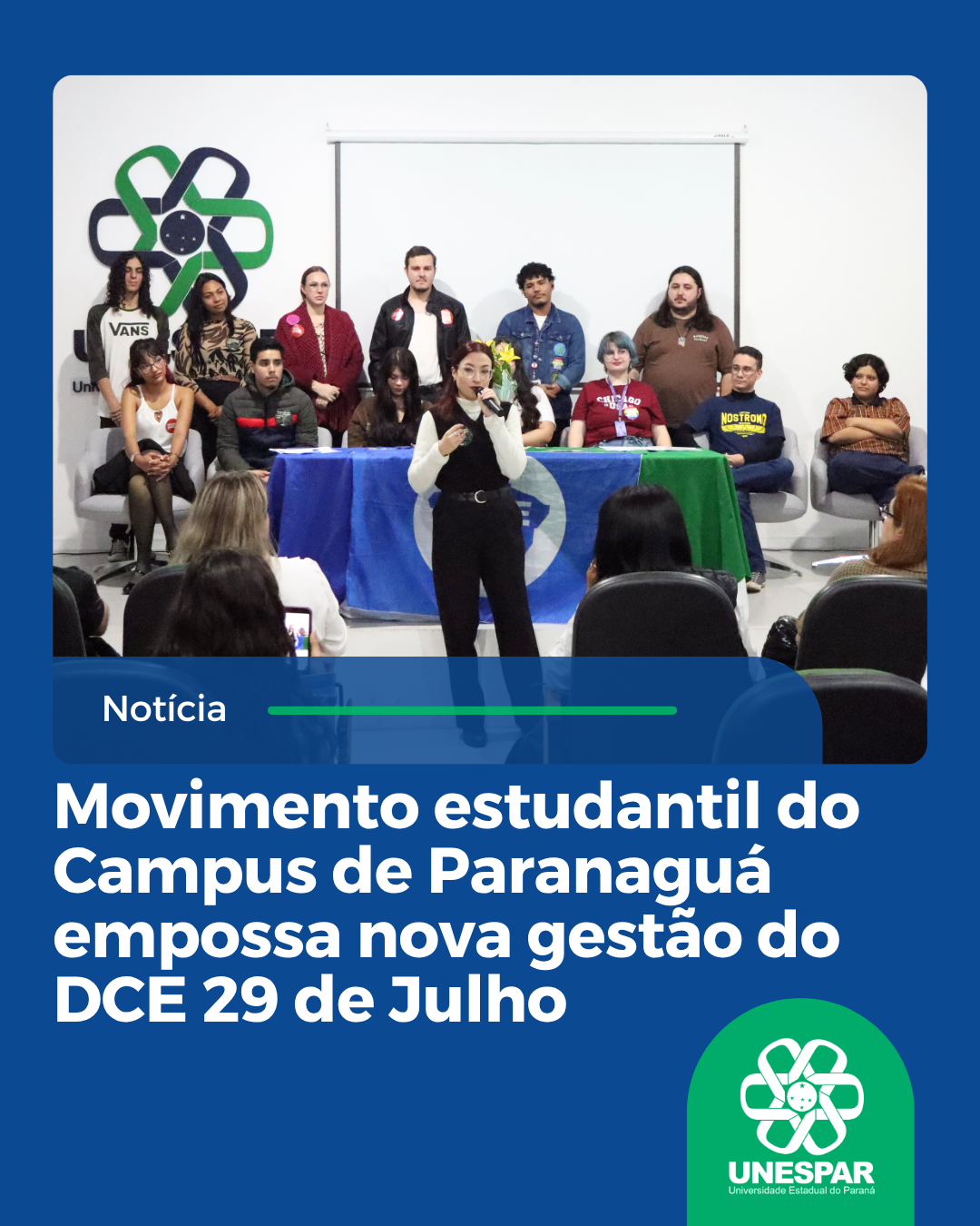 Movimento estudantil do Campus de Paranaguá empossa nova gestão do DCE 29 de Julho