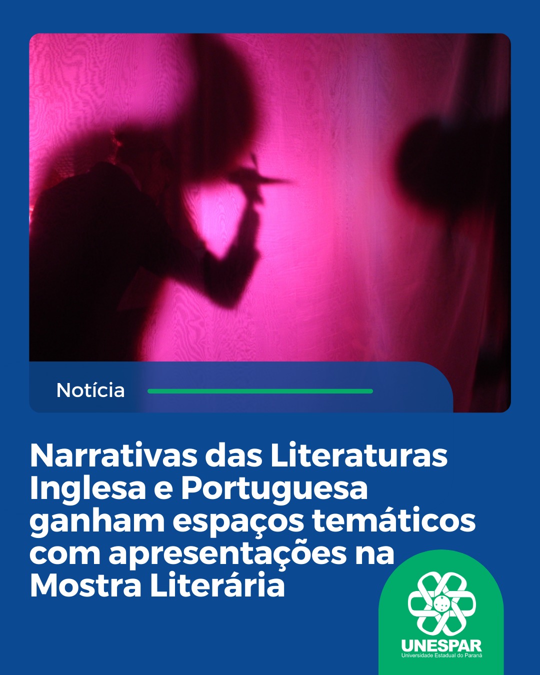 Narrativas das Literaturas Inglesa e Portuguesa ganham espaços temáticos com apresentações na Mostra Literária