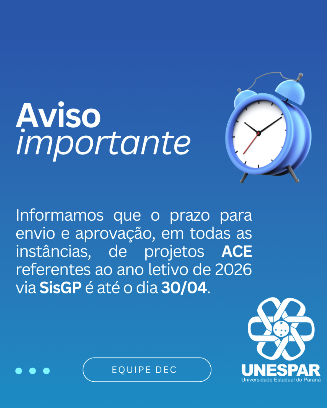 Proec estabelece prazo final para propostas de curricularização da extensão