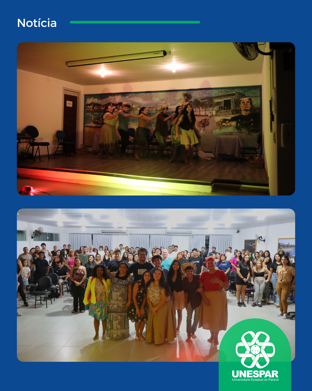 Projeto de Extensão “Oficina de Teatro: estudos de composição cênica” promove formação teatral no Campus de Paranaguá