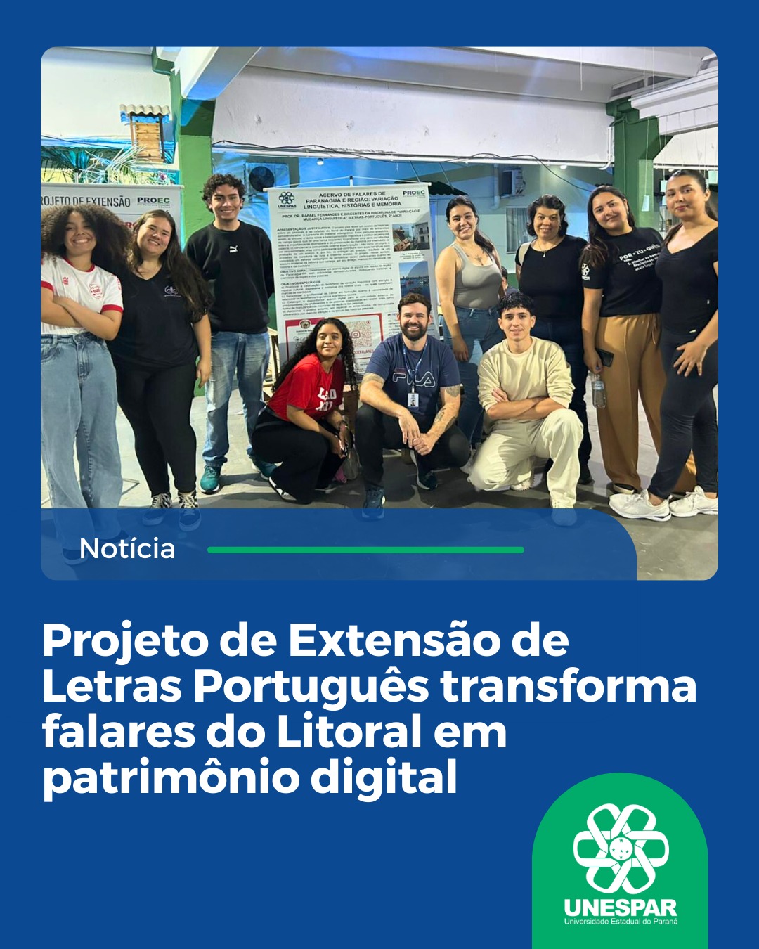 Projeto de Extensão de Letras Português transforma falares do Litoral em patrimônio digital
