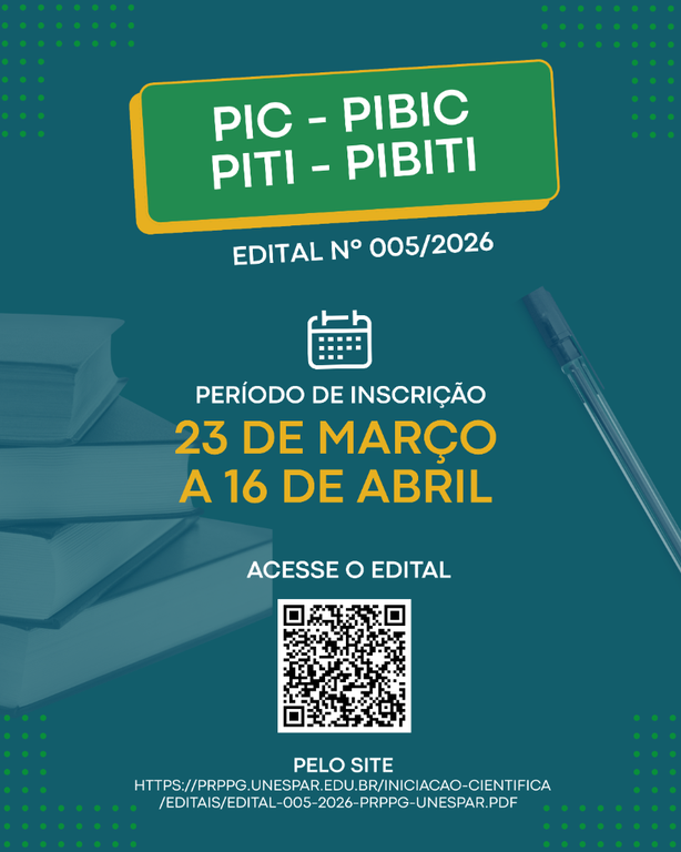 PRPPG divulga editais de Iniciação Científica e Iniciação em Desenvolvimento Tecnológico e Inovação