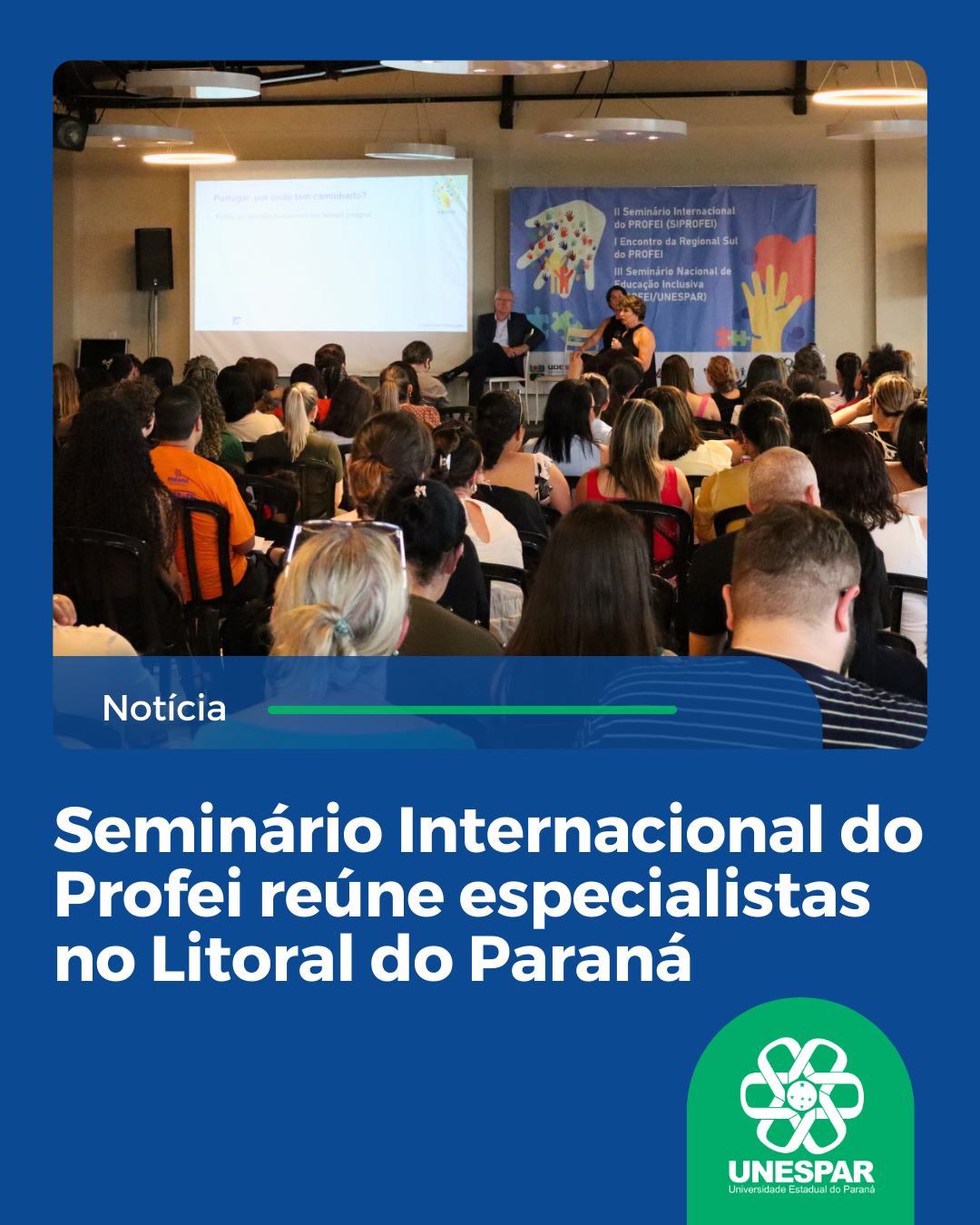 Seminário Internacional do Profei reúne especialistas no Litoral do Paraná