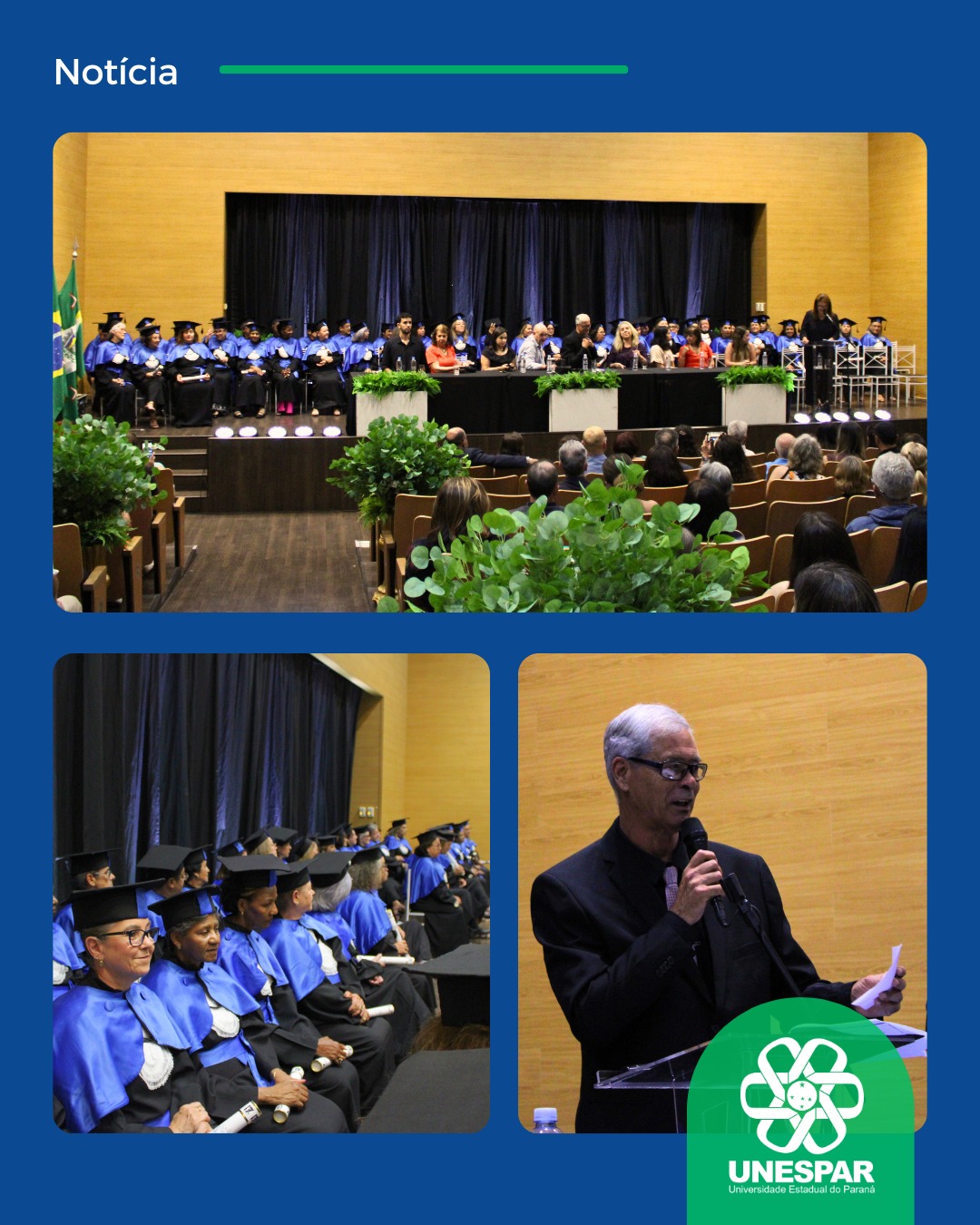 Unespar celebra a formatura dos estudantes da Unati Paranaguá e Pontal do Paraná