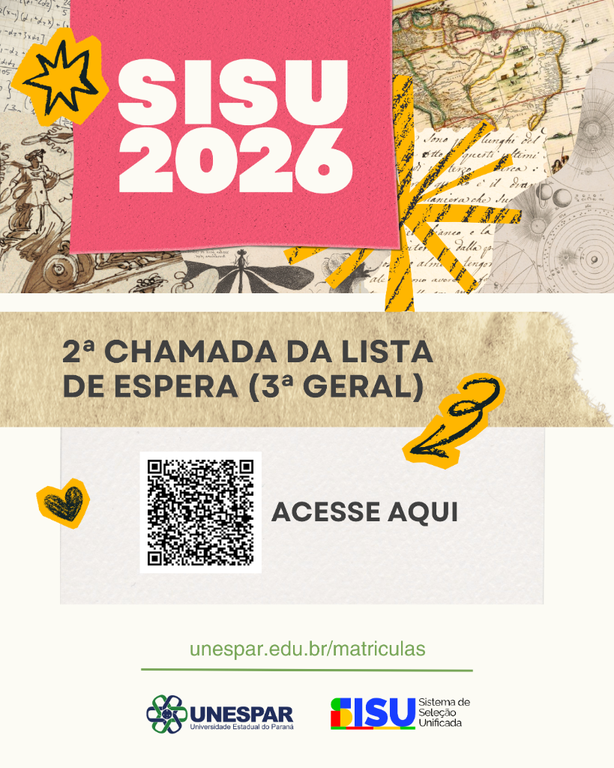 Os resultados contemplam a 7ª chamada do Vestibular, 2ª chamada de Listas de Espera (3ª geral) do Sisu 2026 e 3ª chamada do Vestibular Complementar 2026