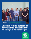 Unespar realiza a posse de novo agente universitário no Campus de Paranaguá