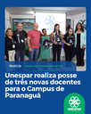Unespar realiza posse de três novas docentes para o Campus de Paranaguá