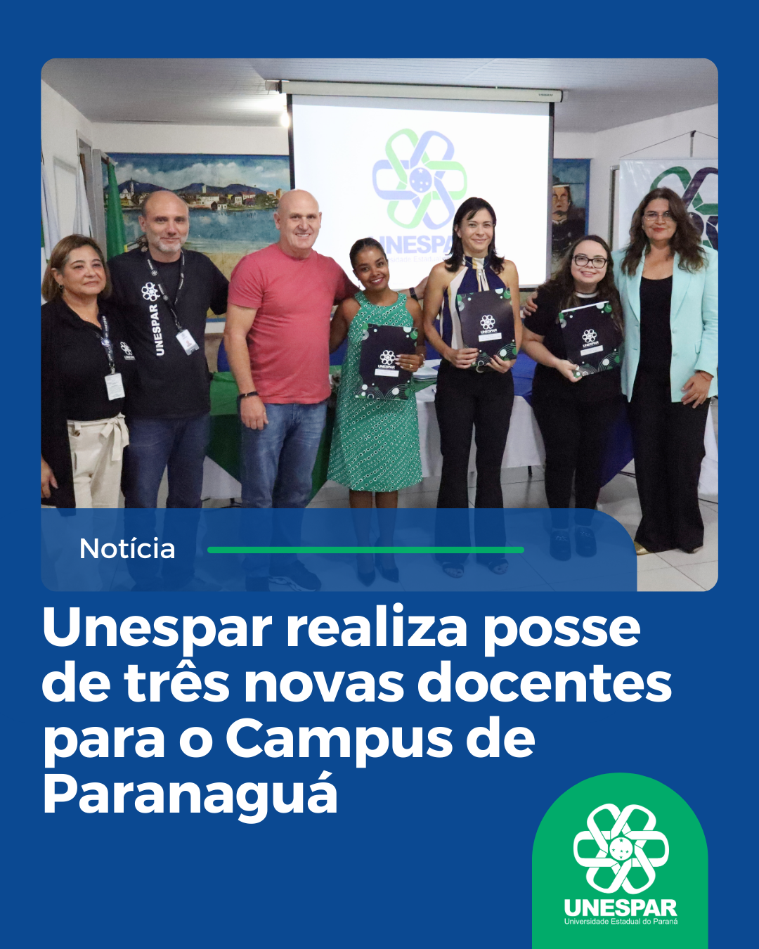 Unespar realiza posse de três novas docentes para o Campus de Paranaguá