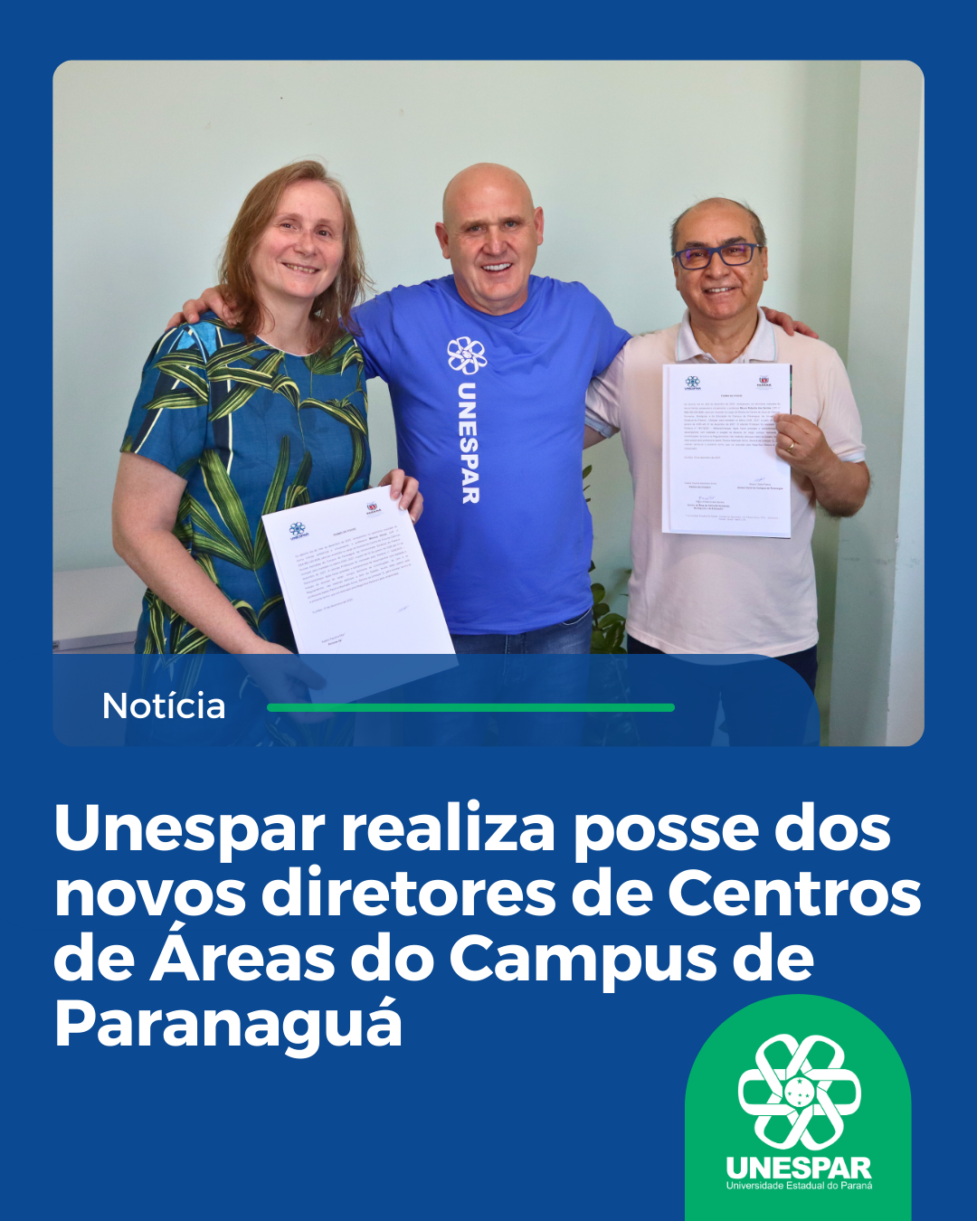 Unespar realiza posse dos novos diretores de Centros de Áreas do Campus de Paranaguá