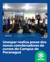 Unespar realiza posse novos coordenadores de cursos do Campus de Paranaguá