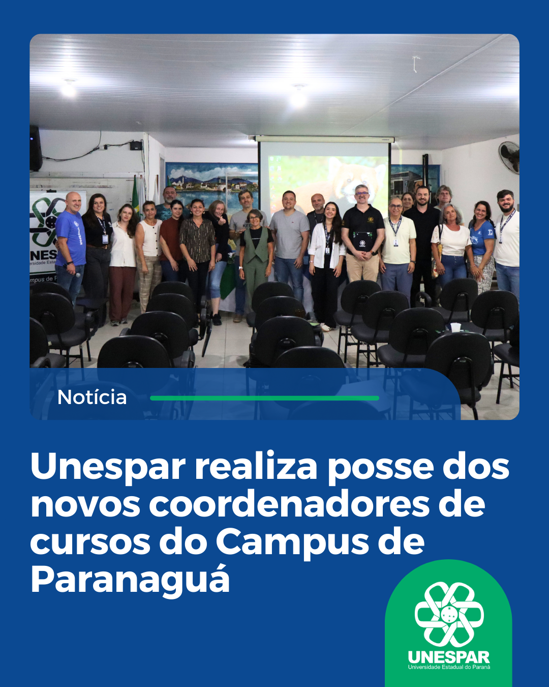 Unespar realiza posse novos coordenadores de cursos do Campus de Paranaguá