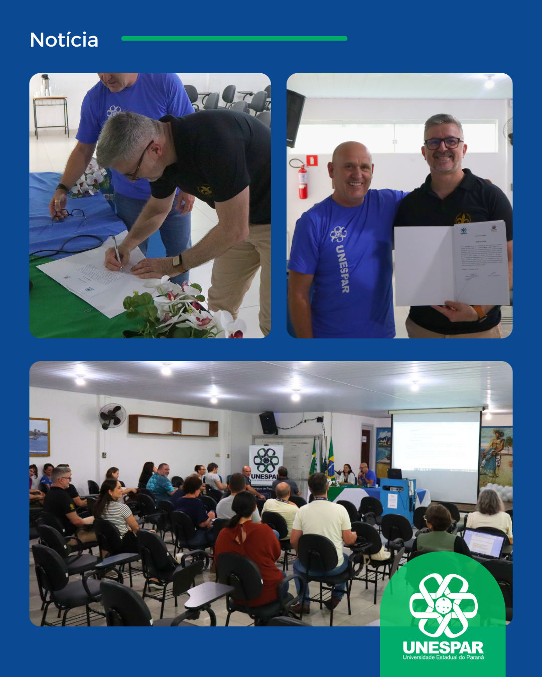 Unespar realiza posse novos coordenadores de cursos do Campus de Paranaguá