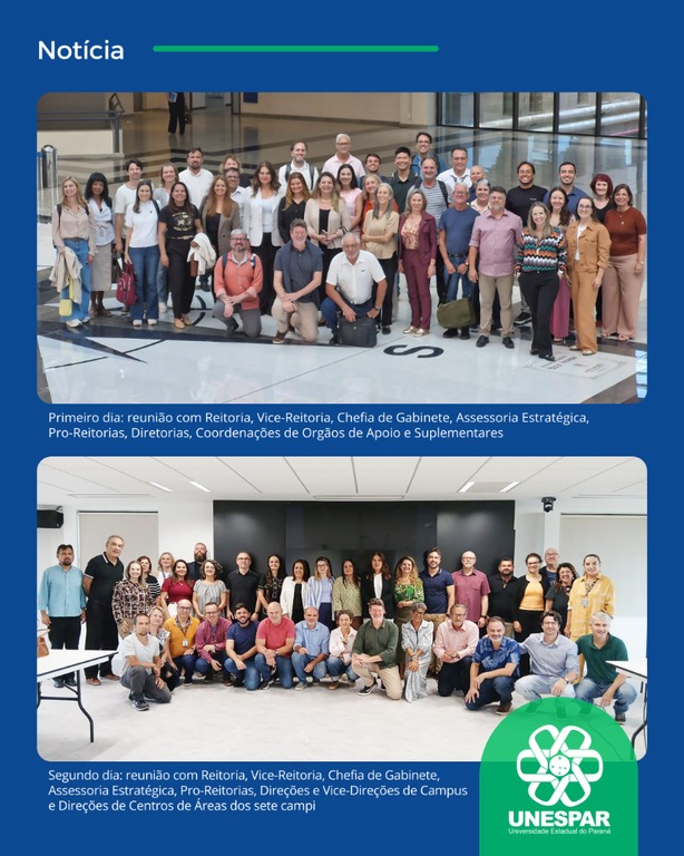 Unespar realiza reunião com equipes de gestão da Reitoria e dos sete Campi para acompanhamento das metas do Plano de Desenvolvimento Institucional - 2023-2027