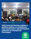 XXIII Varal de Poesias celebra a poética urbana e a resistência com minicursos e apresentações culturais no Campus de Paranaguá